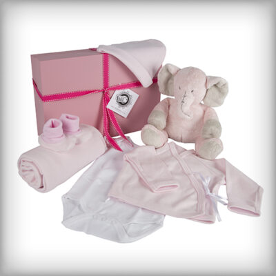 Pink Elephant Baby Box